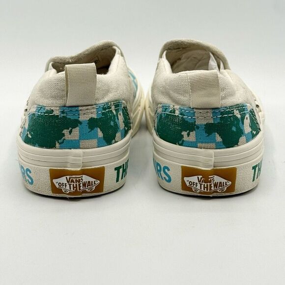 Vans Asher Slip-On Canvas Sneakers The World Is Ours - Kids US 13 - Picture 4 of 11